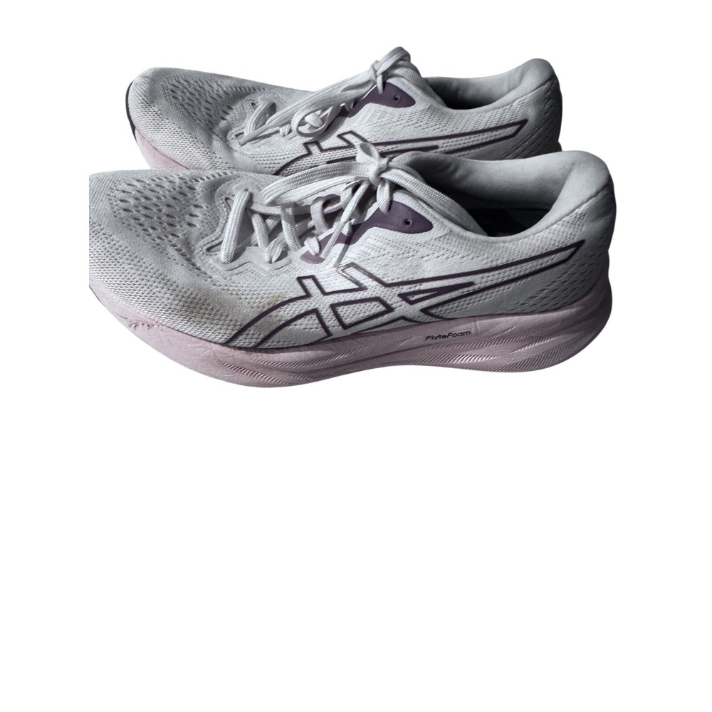 ASICS Running Shoes Womens Size 8.5 White Pink FlyteFoam Lightweight